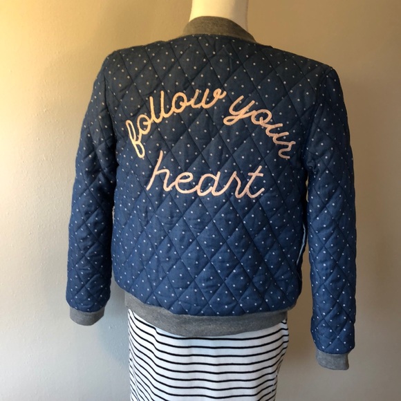 Epic Threads Follow Your Heart Bomber - L - Picture 1 of 3